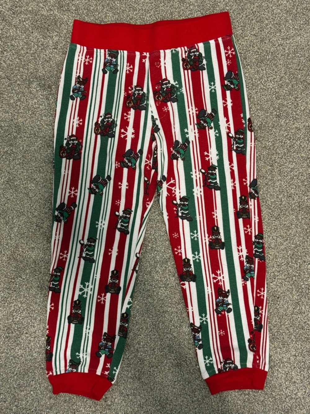 BUC-EE'S Kids Christmas Flannel Sleep Pajama Pants Size YM Unisex Red Green